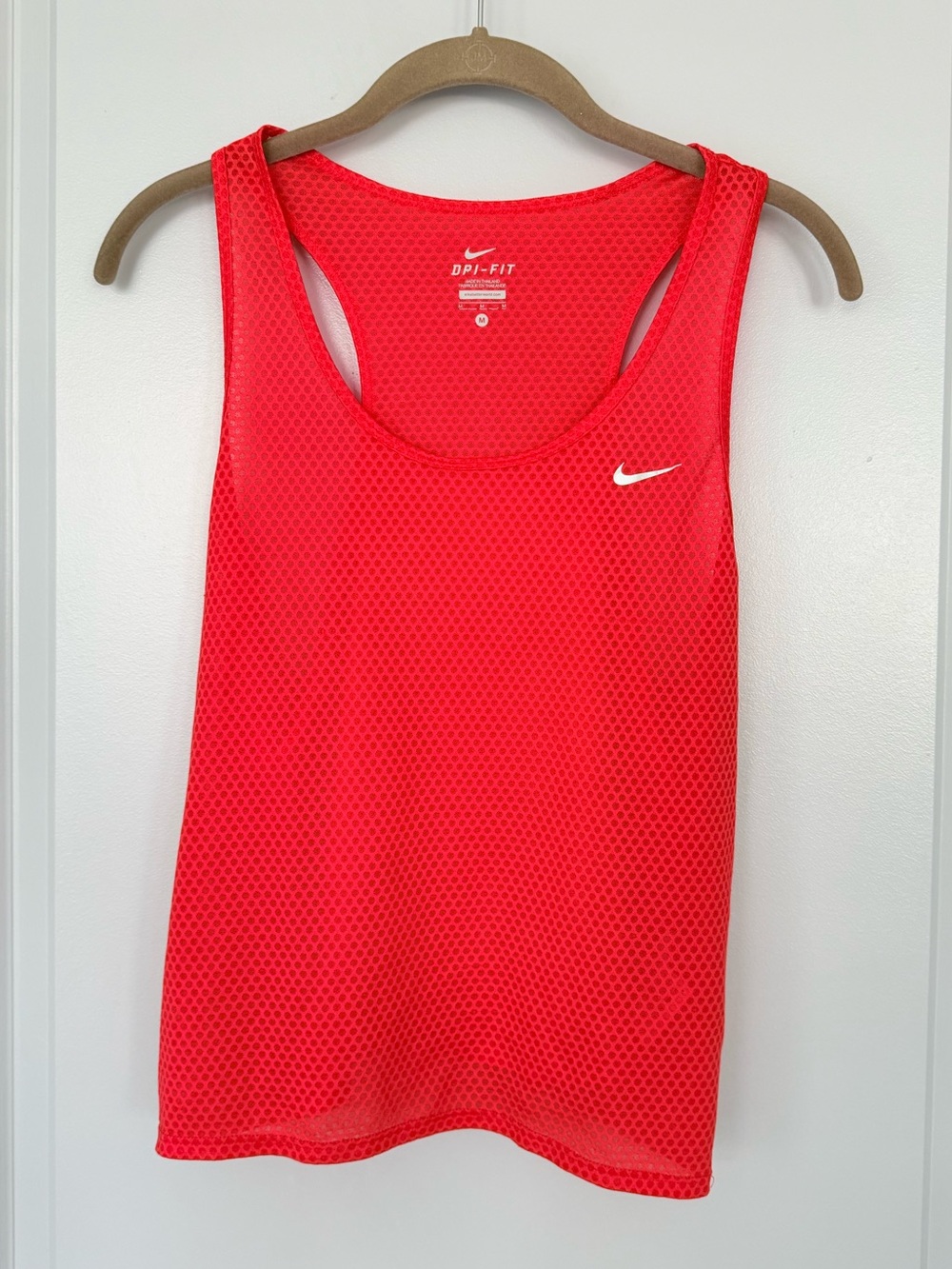 Nike Red Mesh Racerback Dri-Fit Training Tank